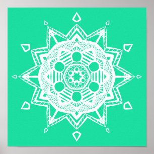 Poster Minty Mandala