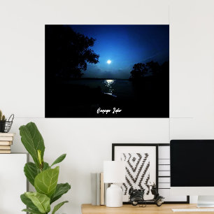 POSTER MINUIT SUR LE LAC