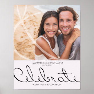 Poster Minuscule Typographie Plaisant Mais Mariage Formel