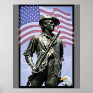 Poster Minuteman de la liberté patriotique