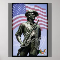 Minuteman de la Liberté Patriotique avec Emblème d