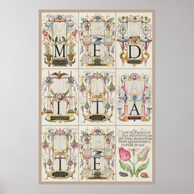 Poster Mira Calligraphiae Monumenta Meditate (Devant)