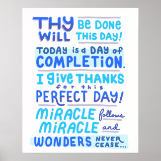 Poster Miracle Affirmation de Florence Scovel Shin