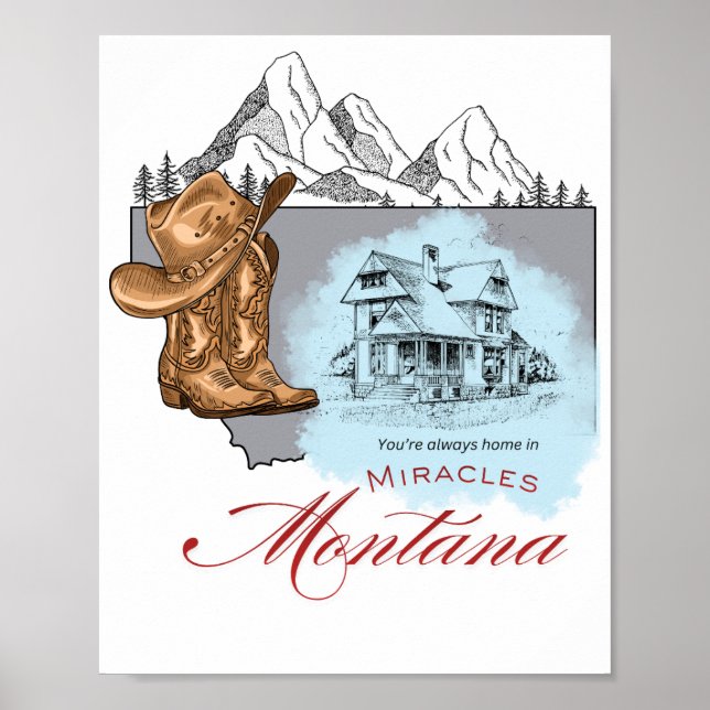 Poster Miracles, Montana (Devant)