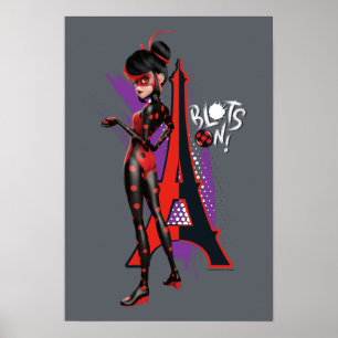 Poster Miraculeux Shadybug Re-verse Blots On!