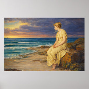 Poster Miranda par John William Waterhouse