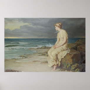 Poster Miranda par John William Waterhouse
