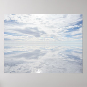 Poster Miroir du ciel : réflexion surréaliste de la plain