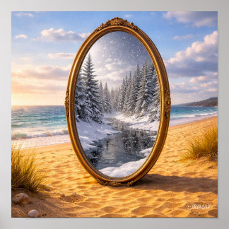 Poster Miroir Saisonier