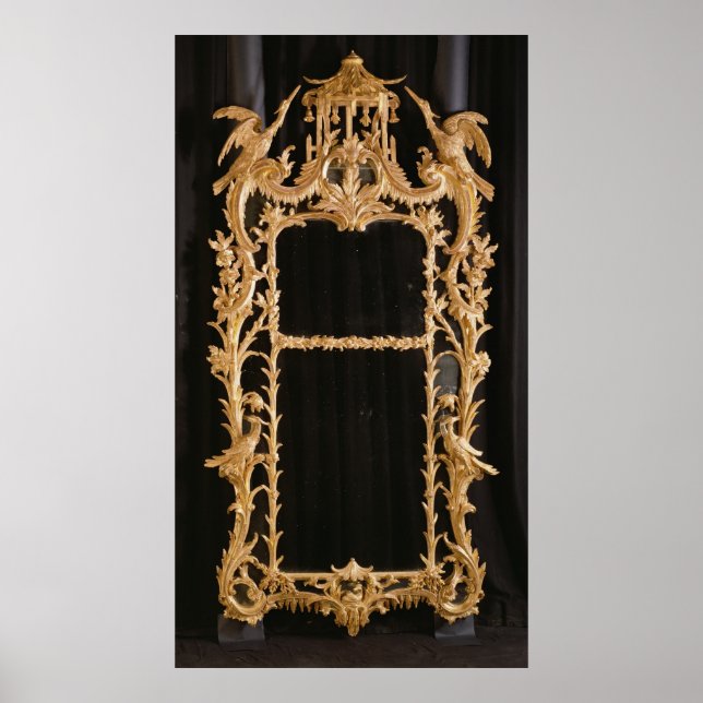 Poster Miroir sculpté, c.1760 (Devant)