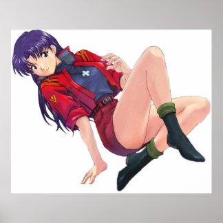 Poster Misato Katsuragi Neon Genèse Evangelion