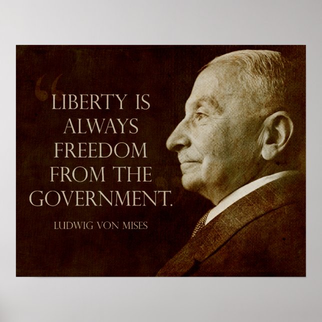 Poster Mises : Liberté de gouvernement (Devant)