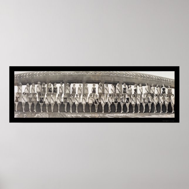 Poster Miss America Pageant Photo 1953 (Devant)