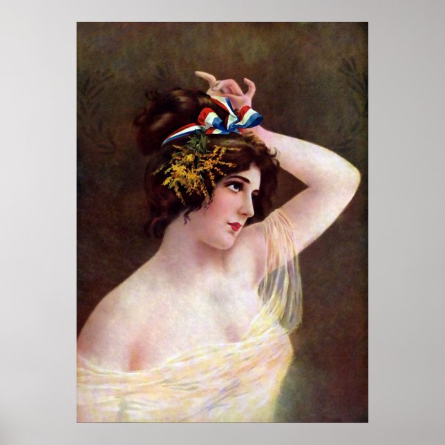 Poster Miss Columbia Vintage (Devant)