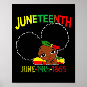 Poster Miss JunetDix Célébration 19 1865 Juin Black Gir
