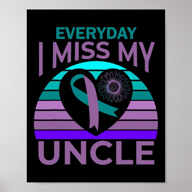 Poster Miss Mon Oncle Coeur Tournesol Sensibilisation au  (Devant)