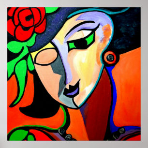 POSTER MISS ROSE PICASSO PAR NORA