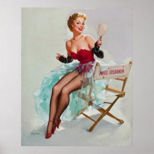 Poster Miss Sylvania Pin-Up Girl