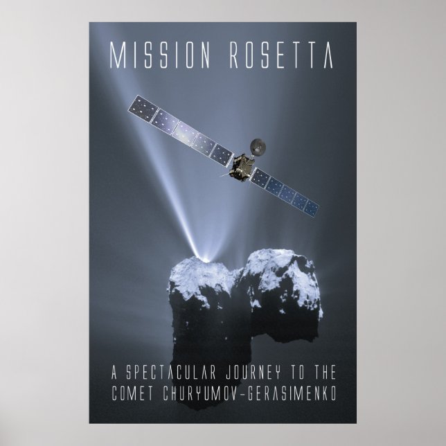 Poster Mission Rosetta - Hommage à un voyage spectaculair (Devant)
