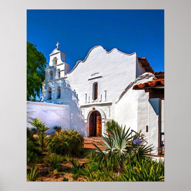 Poster Mission SAN DIEGO de Alcala Californie (Devant)
