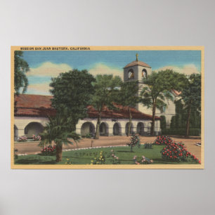Poster Mission San Juan Bautista, la Californie