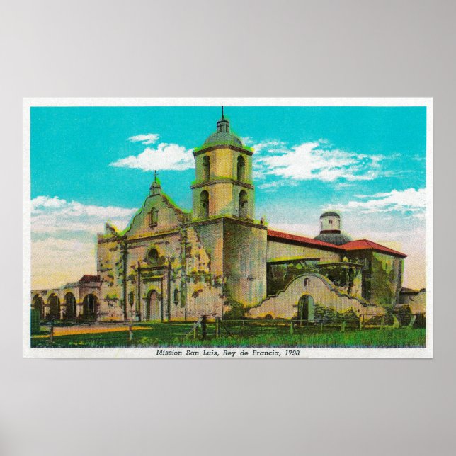 Poster Mission San Luis, Rey de FranciaOceanside, CA (Devant)