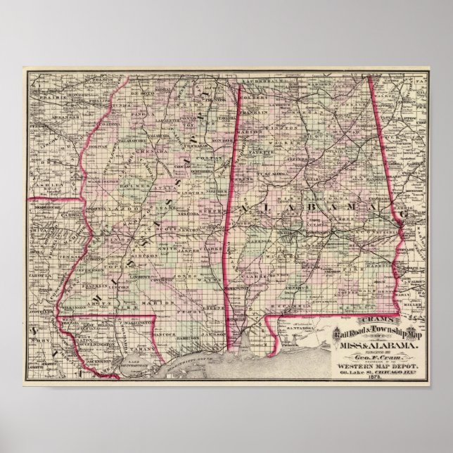 Poster Mississippi et Alabama (Devant)