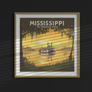 Poster Mississippi vintage