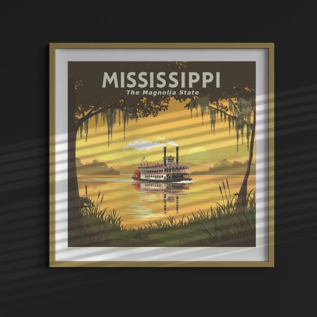 Poster Mississippi vintage (Créateur téléchargé)