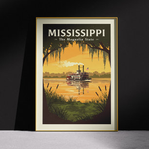 Poster Mississippi vintage