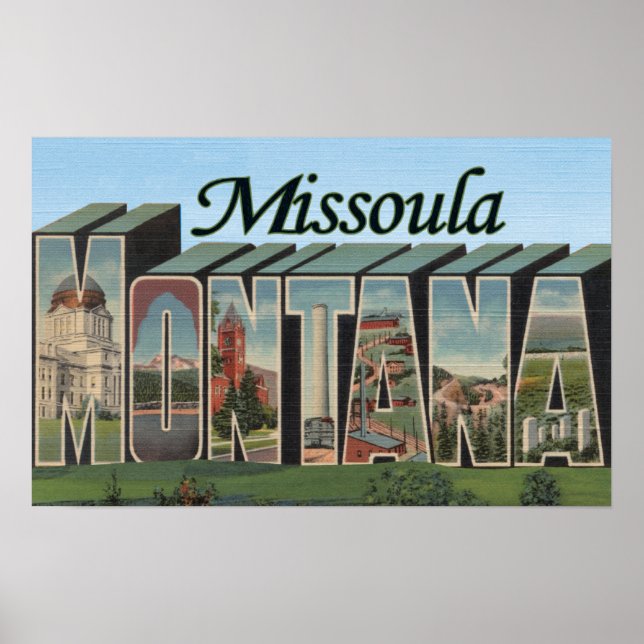 Poster Missoula, Montana (Devant)