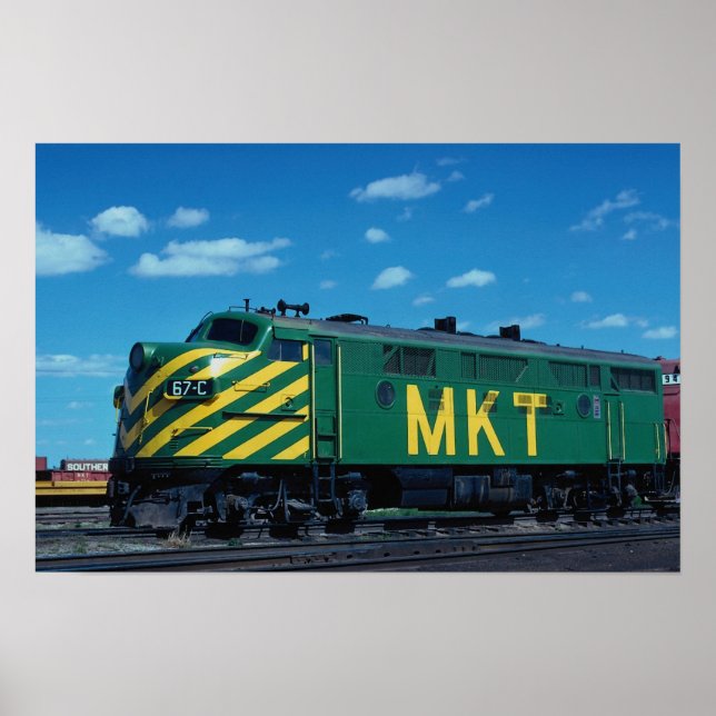 Poster Missouri-Kansas-Texas RR, EMD F-3a (Devant)