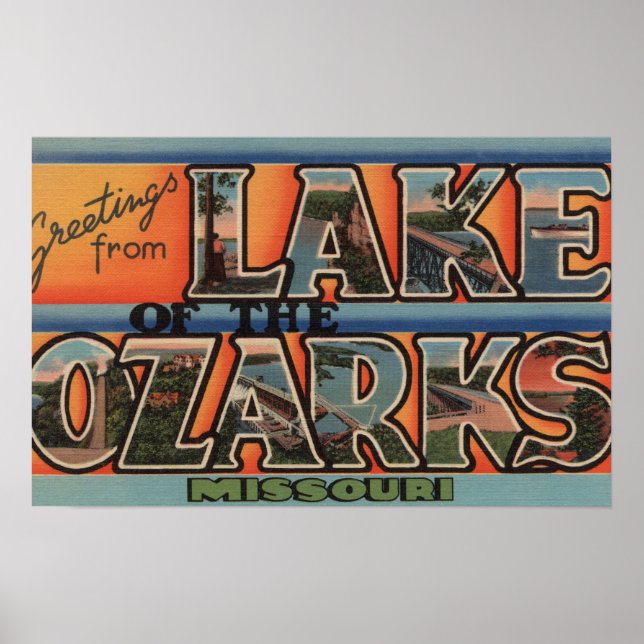 Poster Missouri - Lac des Ozarks 3 (Devant)