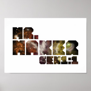 Poster Mister Maker Art Imprimer Écriture biblique chré