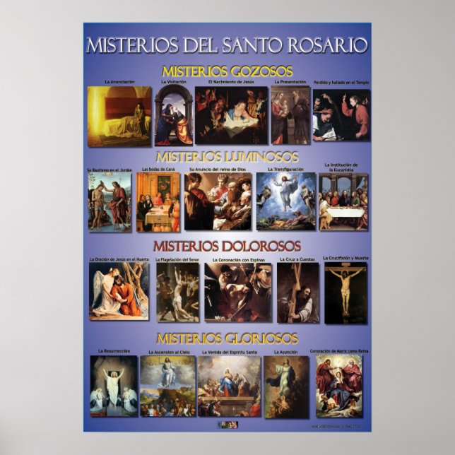 Poster Misterios Del Santo Rosario (Devant)