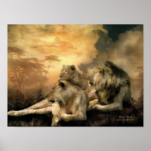 Poster mit afrikanischem Stolz/Print (Vorne)