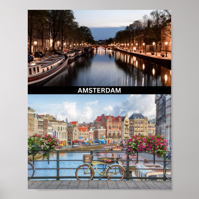 Poster mit Amsterdam (Vorne)