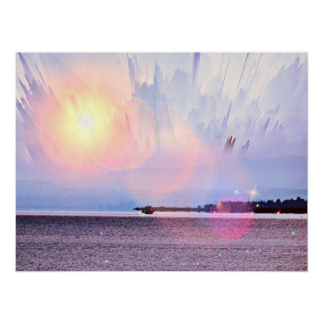 Poster mit beeindruckendem Meerblick (Vorderseite)