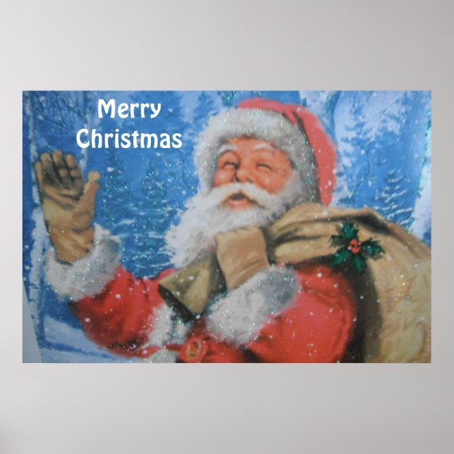 Poster mit dem Weihnachtsmann (Vorne)