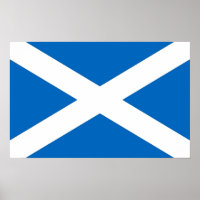 Poster mit der Flagge Schottlands
