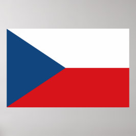 Poster mit der Flagge Tschechiens