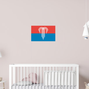 Poster mit der Flagge von Kansas City, Missouri