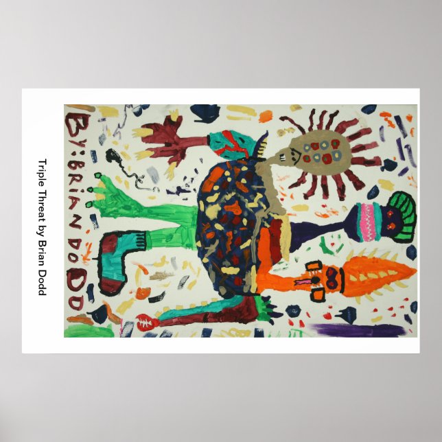 Poster mit Dreifachgefahr (Vorne)