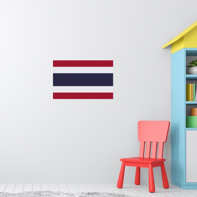 Poster mit Flagge Thailands (Kinderzimmer 1)