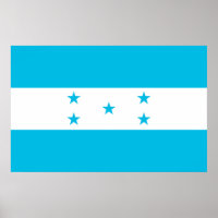 Poster mit Flagge von Honduras