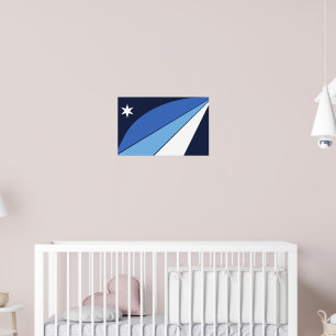 Poster mit Flagge von Kolumbien, South Carolina
