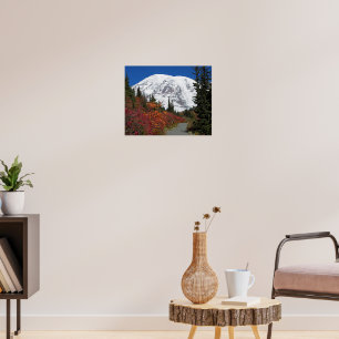 Poster mit fotografischem Bild der Herbstfarben am