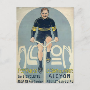 Poster mit Francois Faber Postkarte