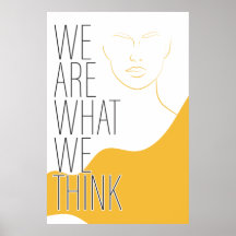 Poster mit Inspirationsbotschaft