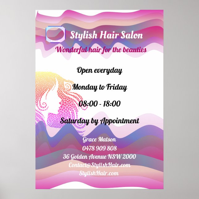 Poster mit Logos für Regenbogen (Vorne)